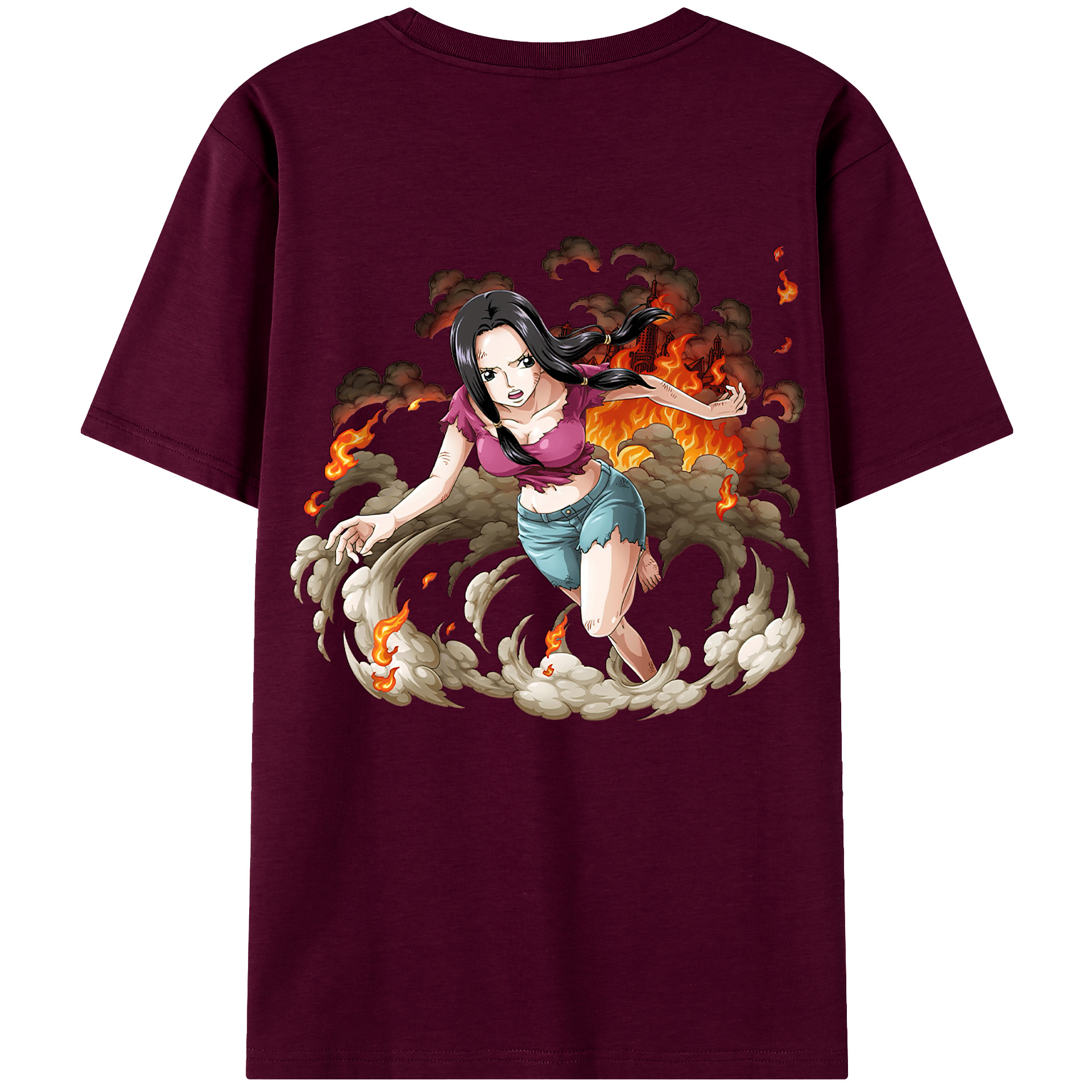 ワンピース ニコ・ロビン ONE PIECE Nico Robin レディース半袖Tシャツ(バックプリント)